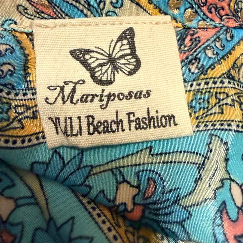 Mariposa Vibrant Paisley Beach Dress Size S. Excellent Condition - Picture 5 of 7